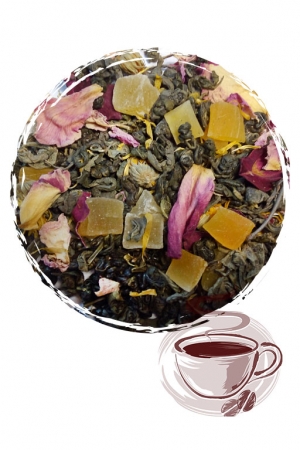 Зелений чай "Манговий" (середній лист)